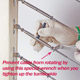 Deck Man T316-Stainless Steel Adjustable Angle 1/8" Cable Railing Kit/Hardware for Wood Post，Marine Grade (30 Pack) Deck Man