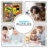 Aquarius Set of 3 DC Comics Puzzles (Three 500 Piece Jigsaw Puzzles) - Glare Free - Precision Fit - Officially Licensed DC Comics Merchandise & Collectibles - 14 x 19 Inches AQUARIUS
