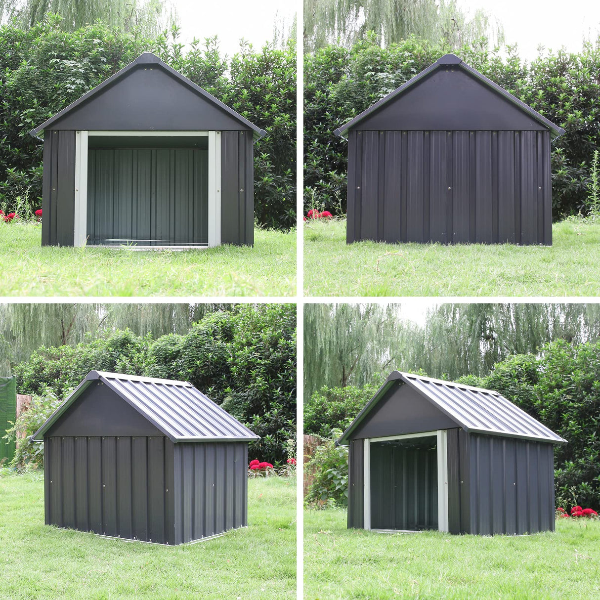 RYPetmia 34 X 38 X 35 Inches Dog House, Indoor Outdoor Doghouse for Medium Large Dogs, Weatherproof Puppy Shelter Sturdy and Long-Lasting Dog Houses RYpetmia