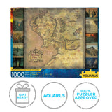 AQUARIUS Lord of the Rings Map Puzzle (1000 Piece Jigsaw Puzzle) - Glare Free - Precision Fit - Officially Licensed Lord of the Rings Merchandise & Collectibles - 20 x 28 in AQUARIUS