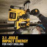 DEWALT DCH273P2 20V Max Brushless SDS Rotary Hammer with 5 Ah Batteries DEWALT