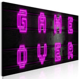 artgeist Acoustic Canvas Wall Art Print for Gamers Game Console 53x18 in - 1pcs Picture with Acoustic Foam Sound Print Artwork Room Acoustics Soundproofing Game Over Gaming Play i-A-0204-b-a artgeist