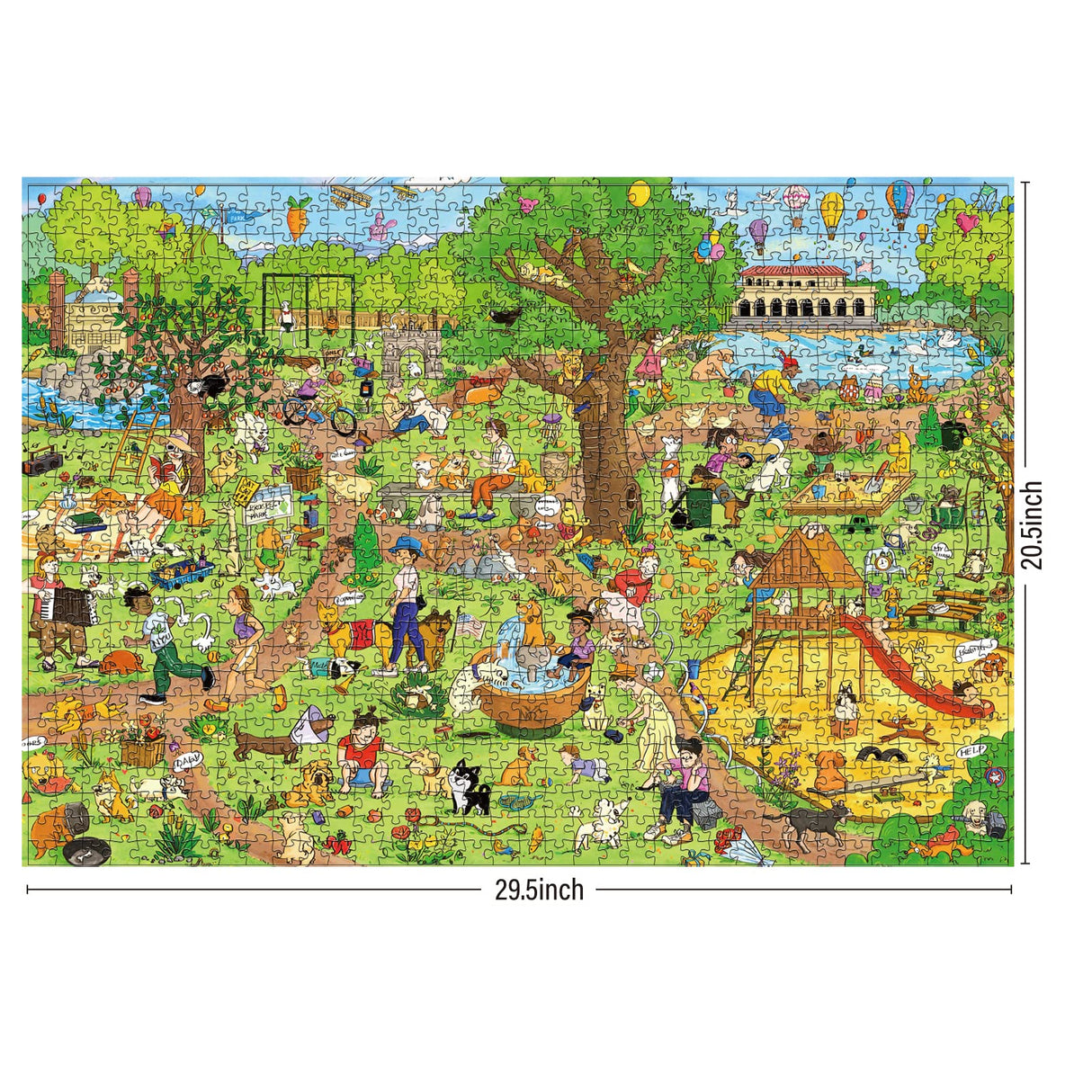 Antelope - 1000 Piece Puzzle for Adults, Dog Park Jigsaw Puzzles 1000 Pieces - 1000 Pieces High Resolution, Matte Finish, Smooth Edging, No Dust Leisure Animal Puzzle ANTELOPE
