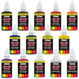 U.S. Art Supply Airbrush Paint Set - 12 Color Transparent with Reducer & Cleaner, Ready to Spray Air brush Paint, 1-Ounce Water-Based Acrylic for Painting Metal, Plastic Models, Canvas, Wood U.S. Art Supply
