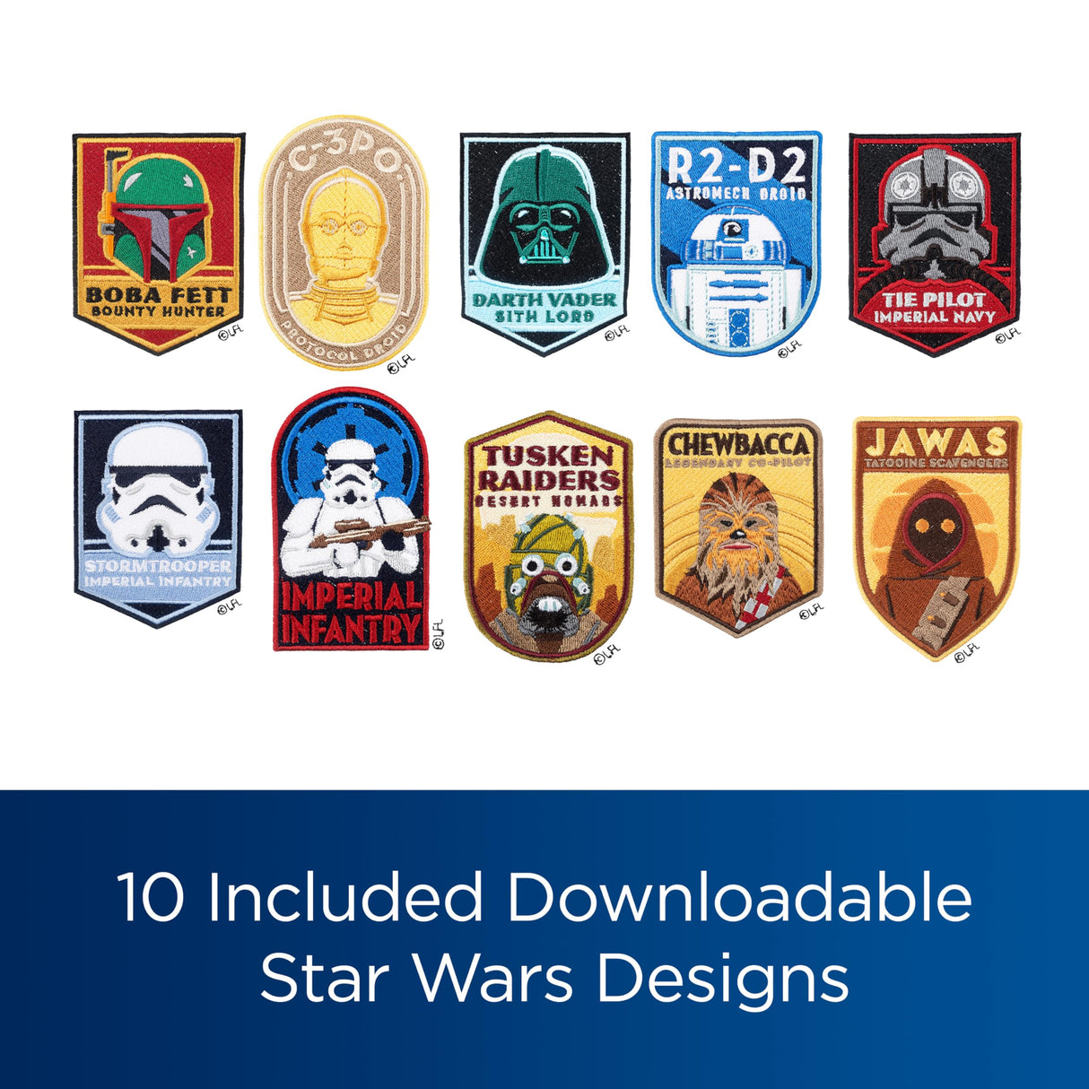 Brother LB5500S Star Wars 2-in-1 Combo Sewing & Embroidery Machine, 16.5 x 7.76 x 12.09 inches, White Brother