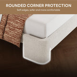 LIKIMIO Full Bed Frame with USB Ports, Upholstered Bed Frames with Headboard, Cloud Bed Frame No Box Spring Needed, Cream White LIKIMIO