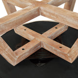 NoeBanJe Swivel Accent Chair, Farmhouse Retro Swivel Chair, Dressing Chair, Linen Fabric Upholstered Reading Chair with Wood Base Bucket Chair for Living Room, Bedroom, Office, Dresser (Beige) NoeBanJe