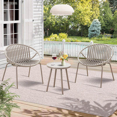Werph Patio Furniture Set, 3 Pieces Outdoor Furniture with Bistro Table and Chairs Set of 2，Outdoor Patio Set with Porch Chairs and Table,Deck Conversation Set for Garden Poolside
