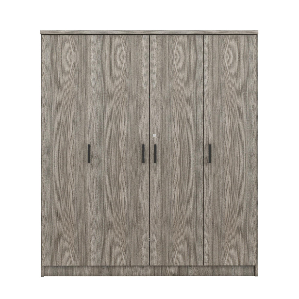 Quarte 4-Door Wardrobe with Drawers, Shelves and Hanging Rail, Freestanding Armoire Wardrobe Closet, Clothes Storage Cabinet Organizer Quarte