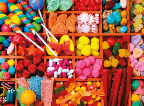 Ceaco – Candy Box - 300 Piece Jigsaw Space Saver Puzzle – Puzzles for Smaller Spaces and Surfaces Ceaco