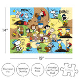 AQUARIUS Peanuts Baseball Puzzle (500 Piece Jigsaw Puzzle) - Officially Licensed Peanuts Merchandise & Collectibles - Glare Free - Precision Fit - 14 x 19 Inches AQUARIUS