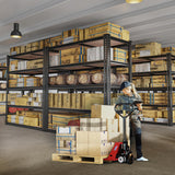 REIBII 72''H Garage Shelving 2500LBS Storage Shelves Heavy Duty Shelving 5 Tier Metal Shelves for Garage Shelves Adjustable Shelving Units and Storage for Closet Pantry Shelf, 72" H x 40" W x 20" D REIBII