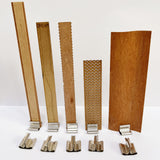 XUANRI 100 PCS Wooden Wick Clips, Wick Sustainer Tabs for Candle Making, Silver XUANRI