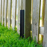 CKLT 2-Pack Fence Post Repair Kit Heavy Duty 32in Fence Post Anchor Thickened 13 Stainless Steel Screw-Connected Sturdy Fence Mender for Repairing Tilted and Broken Wooden Fence Post CKLT