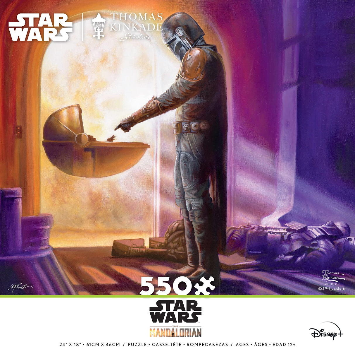 Ceaco - Thomas Kinkade The Mandalorian Collection - Turning Point, Star Wars - 550 Piece Jigsaw Puzzle Ceaco