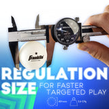 Franklin Sports Ping Pong Balls - Official Size + Weight White 40mm Table Tennis One Star Professional Durable High Performance 12 Count (Pack of 1) Packaging may vary, White Franklin Sports