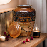 Best Urn for Human Ashes Large Wooden urn for Cremation Adult urn Box for Ashes Personalized Wooden urn Burial urn for Funeral Wood Box Generic