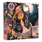 Ceaco – Mystic Moth Lady - 300 Piece Jigsaw Space Saver Puzzle – Puzzles for Smaller Spaces and Surfaces Ceaco