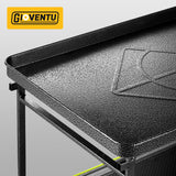 Heavy Duty Push Cart Dolly (700 lbs), Foldable Platform Hand Truck Made with High-Strength Steel, 2 Tier Design, Moving Flatbed Cart with Wheels for Warehouse, Garage, Workshop, Office Gioventù