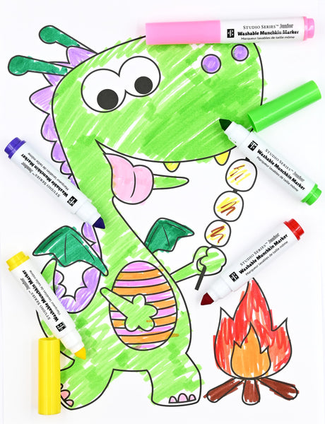 PETER PAUPER PRESS Studio Series Jr. Washable Munchkin Markers (set of 16 easy-to-clean, water-soluble colors) PETER PAUPER PRESS