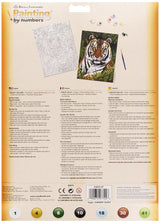 Royal Brush Junior Small Paint by Number Kit 8-3/4"X11-3/4-Tiger in Hiding Royal & Langnickel