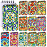Fuyoooo 12 Pcs Mandala Diamond Painting Notebook DIY Mandala Cover Notebook Diamond Art Kits Notepad 5D Flower Diamond Journal Art Accessories for Adults Crafts Diamond Sketchbook with Tools Gift Fuyoooo