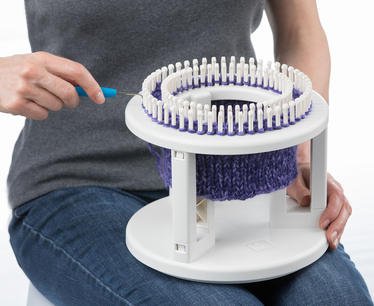 Authentic Knitting Board 'Rotating' Double Knit Loom, Double Knit with Rotating Base, Easy Knitting Authentic Knitting Board