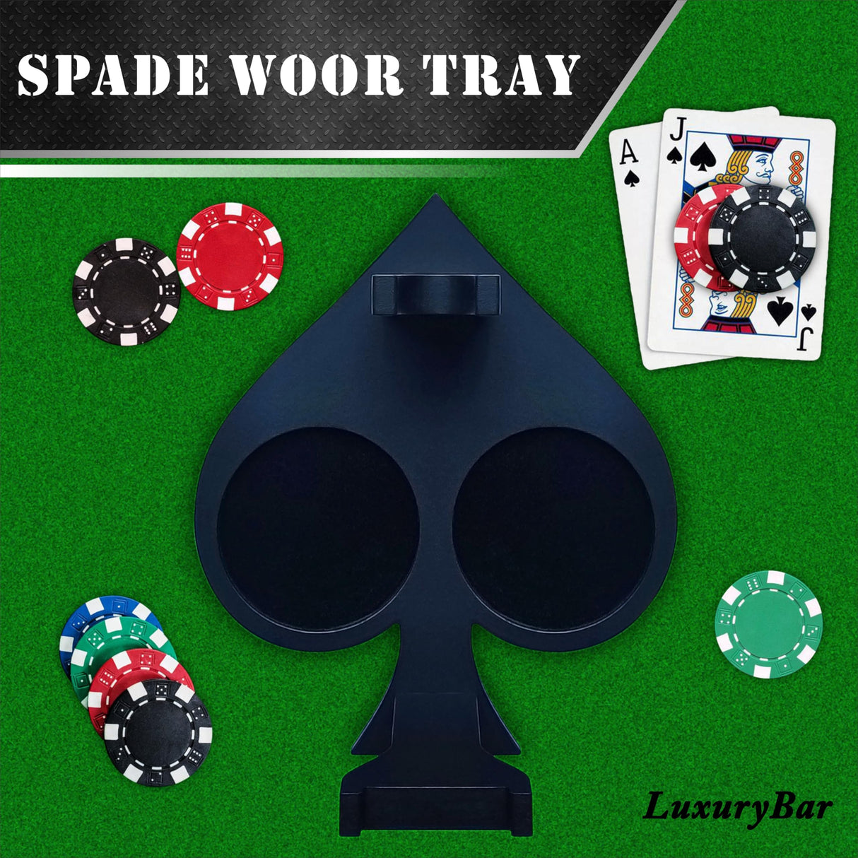 Poker Whiskey Decanter Sets for Men, 27oz Whiskey Decanter Set with Tray, Spout & Stones,Casino Liquor Decanter Dispenser Decanters for Alcohol Tequila Decanter Bourbon Gifts for Men Dad Him Husband LuxuryBar