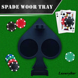 Poker Whiskey Decanter Sets for Men, 27oz Whiskey Decanter Set with Tray, Spout & Stones,Casino Liquor Decanter Dispenser Decanters for Alcohol Tequila Decanter Bourbon Gifts for Men Dad Him Husband LuxuryBar