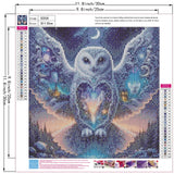 ZHUDENGXJL Owl Diamond Painting Kits for Adults-Starry Moon Diamond Art Kits for Adults, 5D Diamond Painting Kits Owl Castle for Adult,DIY Full Drill Paint with Diamond,Home Wall Decor 12 X 12inch ZHUDENGXJL