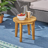 Christopher Knight Home Parker Outdoor 16" Acacia Wood Side Table, Teak Finish Christopher Knight Home