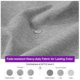 PURPLE LEAF 9 FT Cantilever Patio Umbrella Outdoor Aluminum Offset Square Umbrella with 3 Years Fade Resistance Recycled Fabric and 360-degree Rotation for Deck Pool Garden, Light Grey PURPLE LEAF