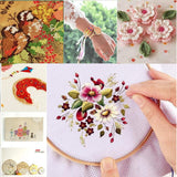 XMZCOLA Embroidery kit for Beginners Adults,1200 Pcs + Friendship Bracelet String Kits with Storage Box,95 Colors Embroidery Thread and 1000 Crafts Beads,Embroidery Floss and Accessories XMZCOLA