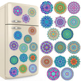 Umigy 16 Pcs Mandala Diamond Art Kits Mandala Diamond Painting Fridge Refrigerator Art Painting Stickers Decals Gift for Adults DIY Crafts Home Decor Umigy