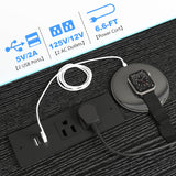 EnHomee 55" W Dresser for Bedroom with 10 Drawers Long Dresser with LED Lights & Power Outlets Wide Dressers & Chests of Drawers Large Dresser for Bedroom Dresser Metal Frame, Wood Top, Charcoal Black EnHomee