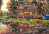 Buffalo Games - Kim Norlien - Peace Like a River - 300 LARGE Piece Jigsaw Puzzle with Hidden Images,Multicolor Buffalo Games