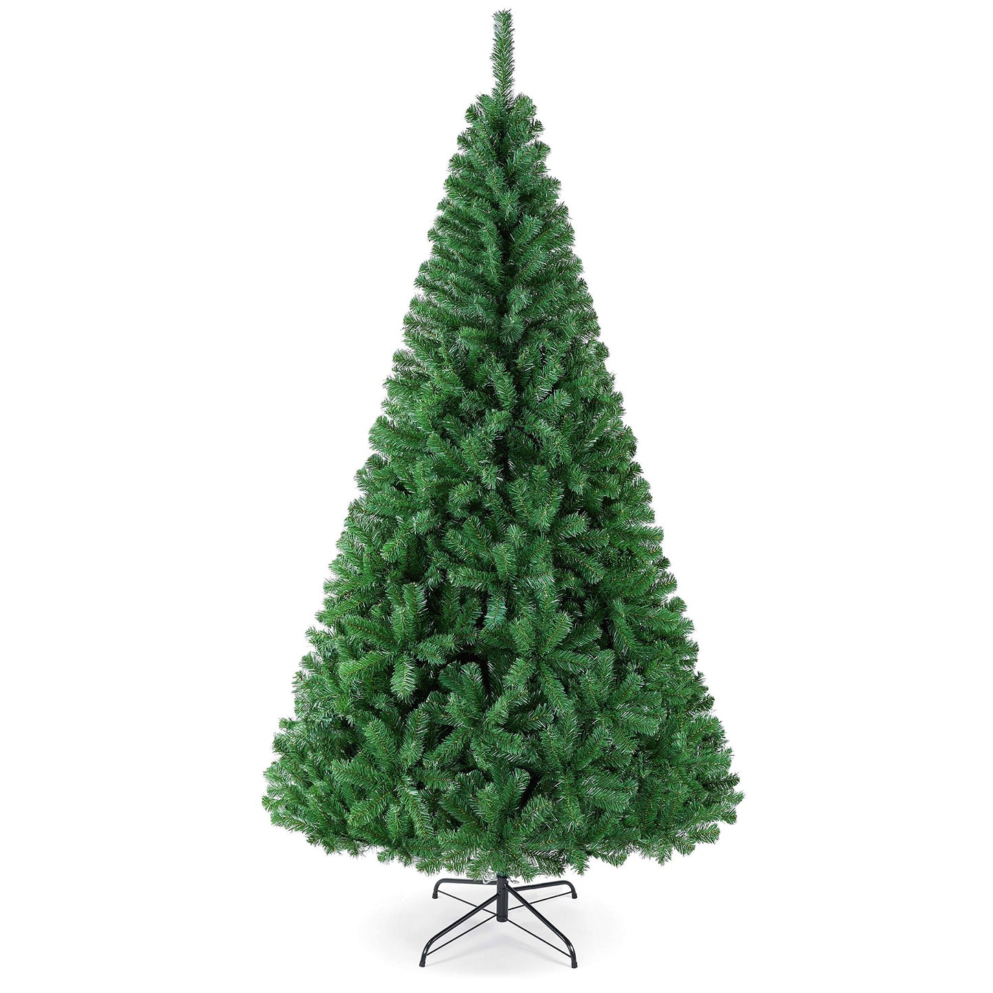 Yaheetech 7.5ft Artificial Full Spruce Christmas Tree, Artificial Xmas Tree with 1011 PVC Branch Tips and Foldable Metal Stand for Home, Party, Office Decoration, Holiday Décor Indoor & Outdoor, Green