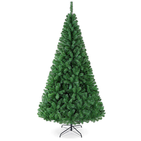 Yaheetech 7.5ft Artificial Full Spruce Christmas Tree, Artificial Xmas Tree with 1011 PVC Branch Tips and Foldable Metal Stand for Home, Party, Office Decoration, Holiday Décor Indoor & Outdoor, Green Yaheetech
