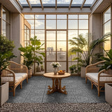 Interlocking Plastic Deck Tiles, 44 Pack, 12"x12" Waterproof Patio Floor Tiles for Indoor and Outdoor, Easy Snap Deck Tiles for Balcony, Garden, Backyard, Pathway and Poolside, All Weather Voyavela