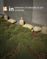 GarveeLife 13x25 Ft Carport with 10 Sandbags, Car Port with 220g PE Tarp, 2 Roll-Up Doors, and 4 Windows, for Full-Size Pickups, Bass Boats, Tractors, and SUVs, Gray GarveeLife