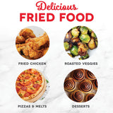 DASH Tasti-Crisp™ Electric Air Fryer Oven, 2.6 Qt., Grey – Compact Air Fryer for Healthier Food in Minutes, Ideal for Small Spaces - Auto Shut Off, Digital, 1000-Watt DASH