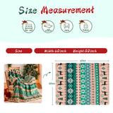 Ramees Christmas Throw Blanket, Christmas Decorations Blankets and Throws, Fuzzy Cozy Soft Warm Fleece Sherpa Winter Holiday Blanket for Bed Couch Sofa Reindeer Snowflakes Ramees