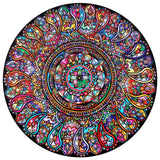 Bgraamiens Puzzle-Mandala Petals-1000 Pieces Round Puzzle Color Challenge Jigsaw Puzzles for Adults and Kids(Mandala Petals) Bgraamiens