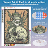 FORLAND Frog Diamond Painting Kits for Adults Beginners - 5D DIY Skull Full Drill Diamond Kits Painting Crafts for Home Wall Decor, Diamond Art Kits,12x16inch FORLAND