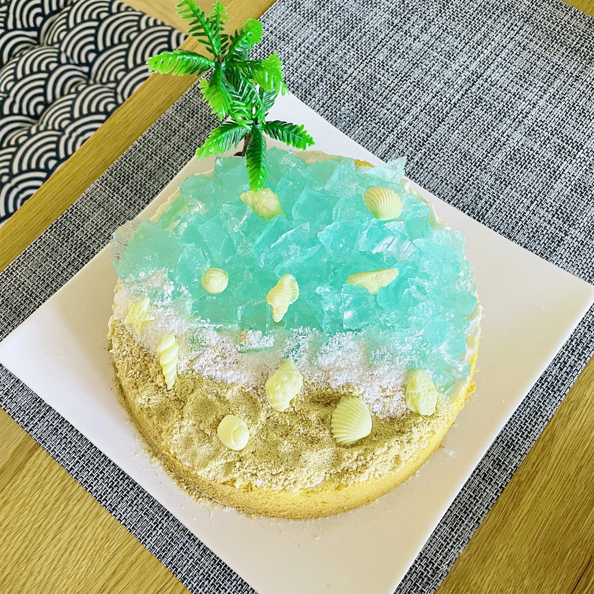 3 PCS Marine Theme Cake Fondant Silicone Mold Seashell Conch Starfish Coral Baking Molds for DIY Cake Decoration Chocolate Candy Polymer Clay Crafting Projects GeoGeoDIY