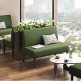 Yaheetech Small Mini Sofa Couch Armless Loveseat Futon for Bedroom, Corduroy Fabric & Easy Assembly, for Small Spaces Living Room,Dorm,Office,Apartment, Green Yaheetech