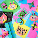 Creativity for Kids Neon Origami Mini Kit: 25 Origami Papers, Christmas Gifts and Toys for Boys, Origami Kit Arts and Crafts for Kids Ages 7-12+, Kids Stocking Stuffer and Small Gifts Creativity for Kids
