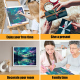 Aurora Diamond Painting for Adults-Diamond Art,Aurora 5D Diamond Painting Kits for Adult,Starry Sky Gem Art for Adults and Crafts Home Decor 12x16inch Hutarosl