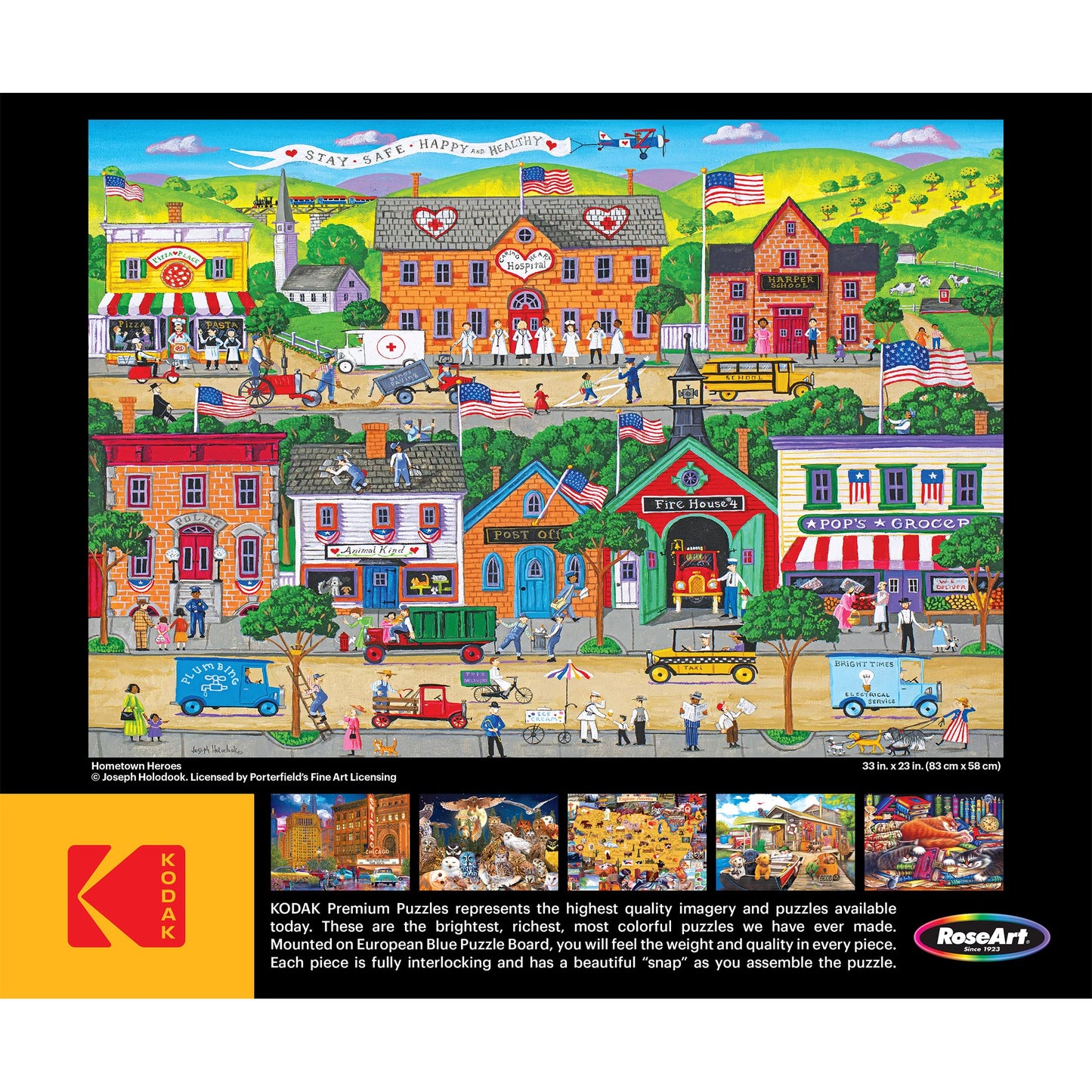 RoseArt - Kodak Premium - Hometown Heroes - 1500 Piece Jigsaw Puzzle for Adults