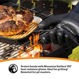 Mountain Grillers Extreme Heat Resistant Gloves for Grill BBQ High Temperature Fire Pit Gloves Barbecue Cooking, Smoker, Oven, Fryer, Grilling Waterproof, Fireproof Oil Resistant Neoprene Coating 14in MOUNTAIN GRILLERS